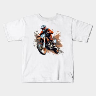 Dirt Bike Racing Kids T-Shirt